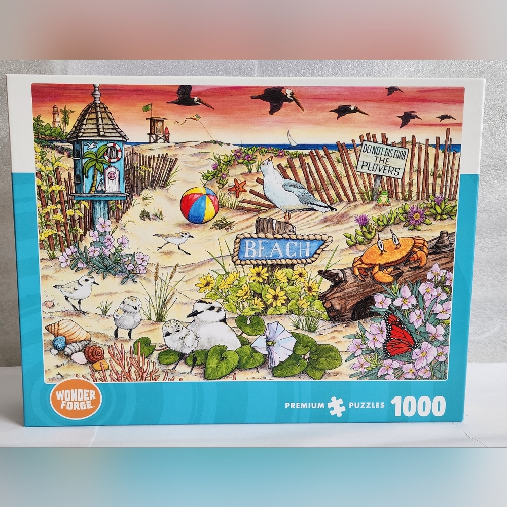 Wonder Forge BEACH Inspired Premium 1000 Piece Puzzle • Ravensburger •  Complete
